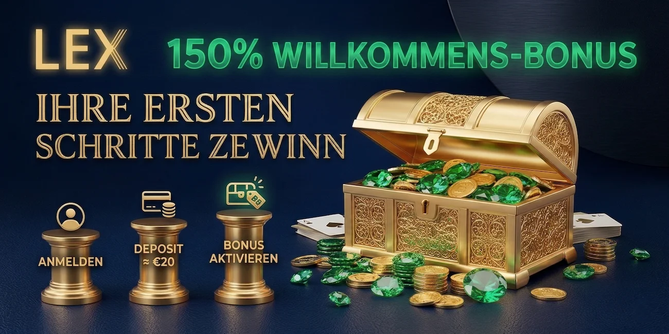 Lex Casino Germany welcome bonus promo code and login app